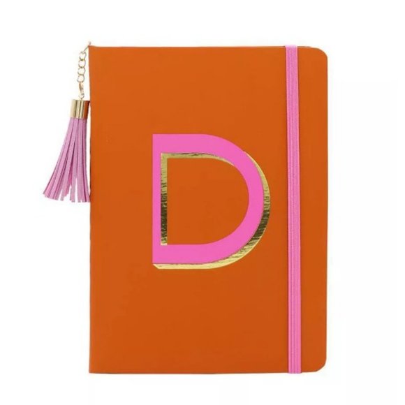 Opalhouse Office Opalhouse College Rule Letter D Orange Journal Monogram 92 Pages Gold Foil